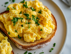 Scrambled Eggs on Toast