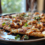 BBQ Chicken Naan Pizza
