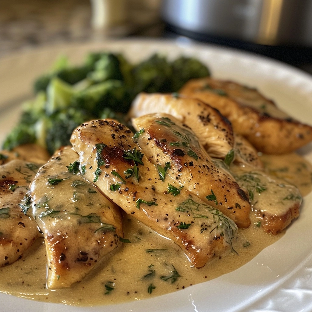 Creamy Ranch Chicken Made with Heavy Cream and Parmesan Cheese