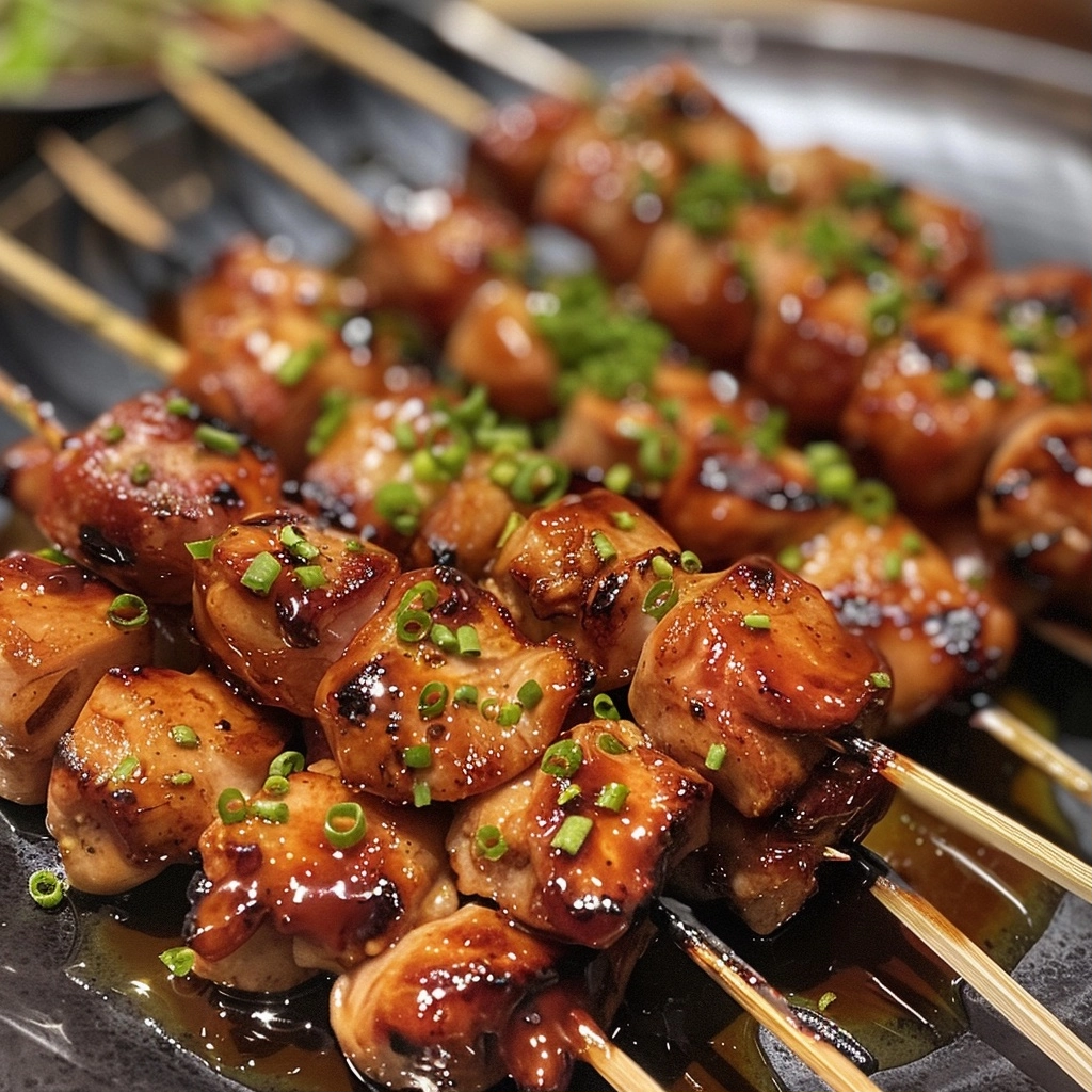 Teriyaki Chicken Skewers with Bell Pepper