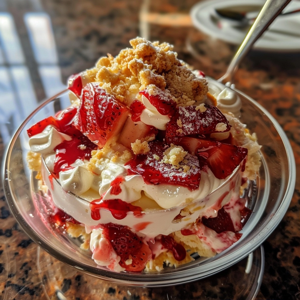 Strawberry Cheesecake Trifle: Decadent Desert Crafted for Flavor Balance