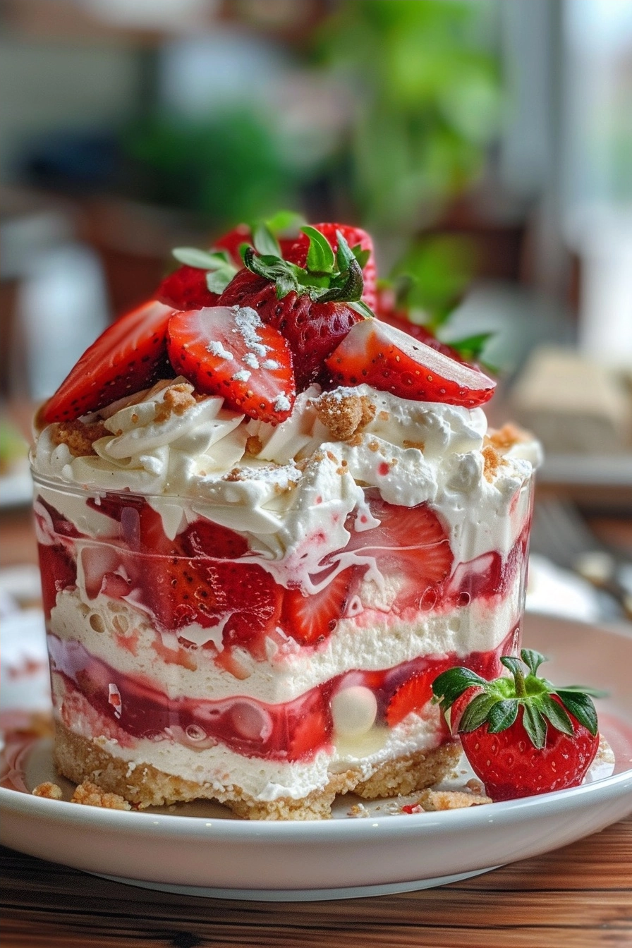 Strawberry Cheesecake Trifle: Decadent Desert Crafted for Flavor Balance 4 image 1780271357874