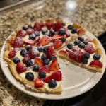 Red, White and Blue American Flag Fruit Pizza