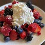 Red White & Blue Mixed Berry Yum Yum | Easy No-Bake 4th of July Dessert