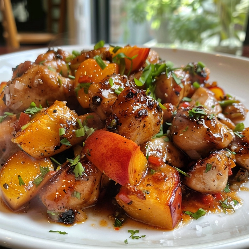 Grilled Chili Peach Chicken: A Smoky-Sweet BBQ Classic