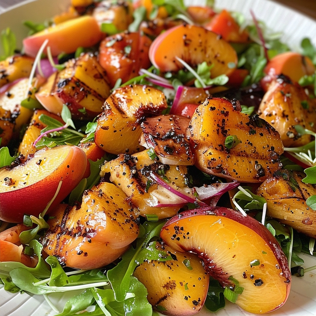 Grilled Peach Salad: A Flavorful Summer Appetizer