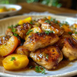 Chicken with Peaches - 30-Minute One-Pan Meal