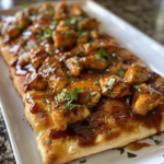 Spicy Honey BBQ Chicken Flatbread Recipe