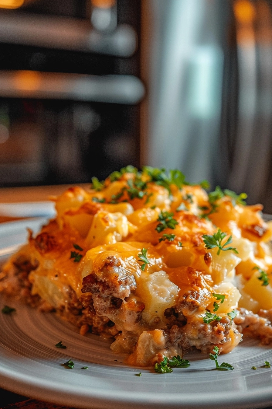Cheesy Hamburger Potato Casserole 4 image 1781196789035