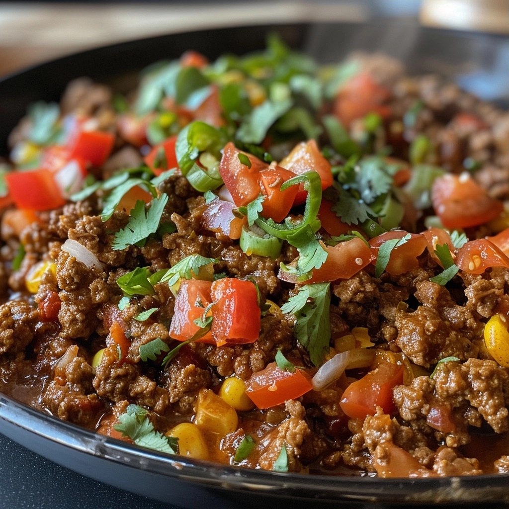 20-Minute Ground Beef Taco Skillet
