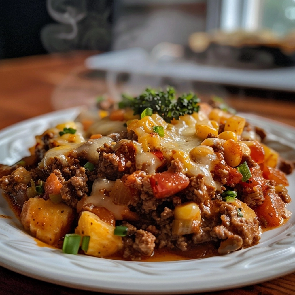 Cozy Ground Beef Hobo Casserole Recipe