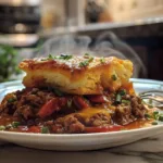 Sloppy Joe Cheddar Bay Biscuit Casserole
