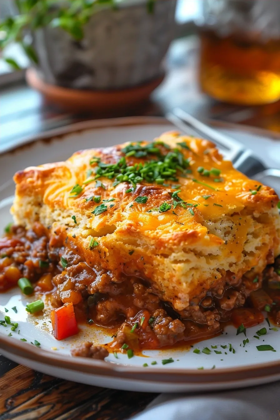 Sloppy Joe Cheddar Bay Biscuit Casserole 3 image 1781280356813