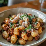 Creamy Ground Beef Gnocchi