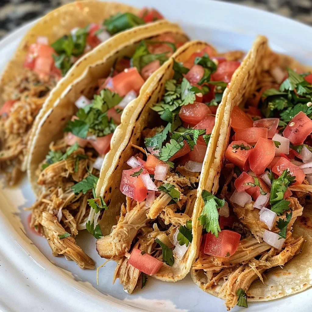 Dump-and-Go Shredded Chicken Tacos