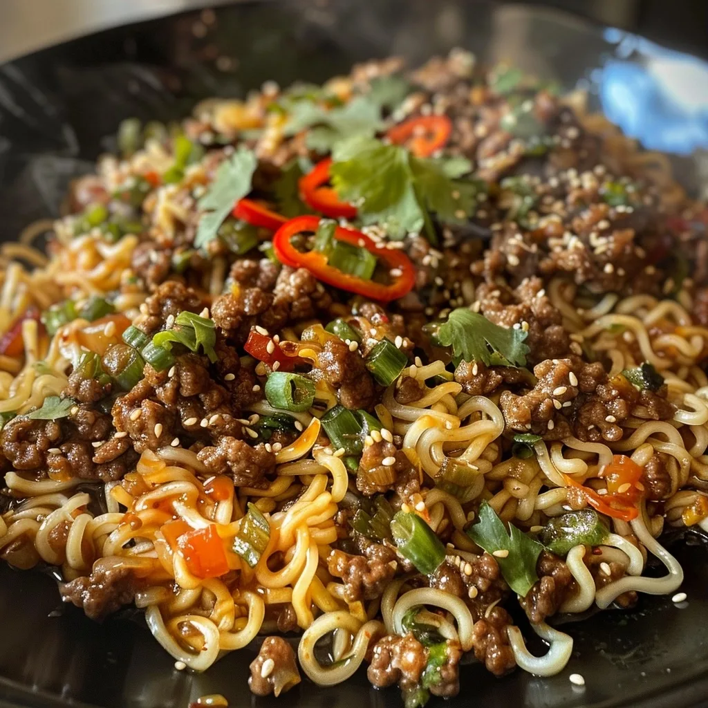 Ground Beef Ramen Skillet (30-Minute Meal)