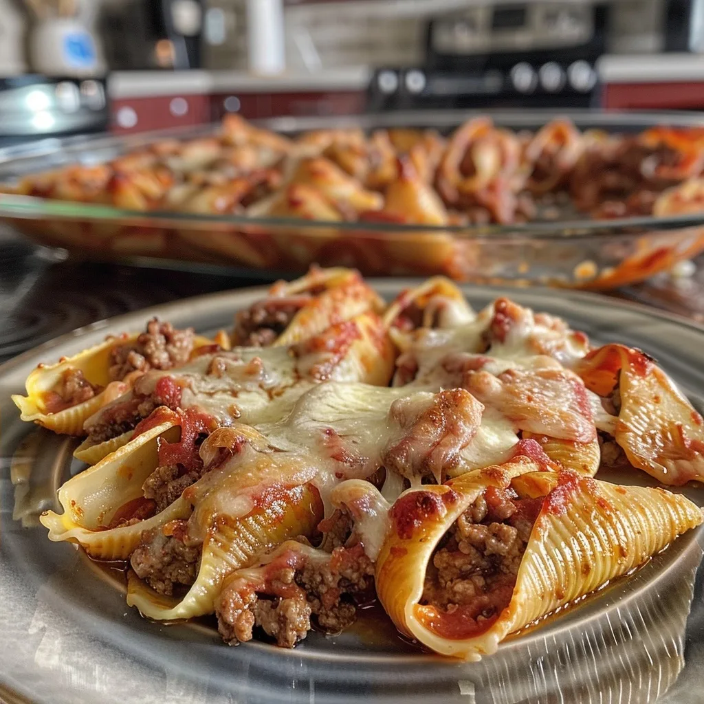 Easy & Cheesy Baked Beef and Ricotta Stuffed Shells