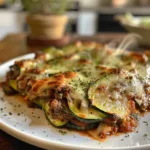 Beefy Zucchini Pizza Casserole