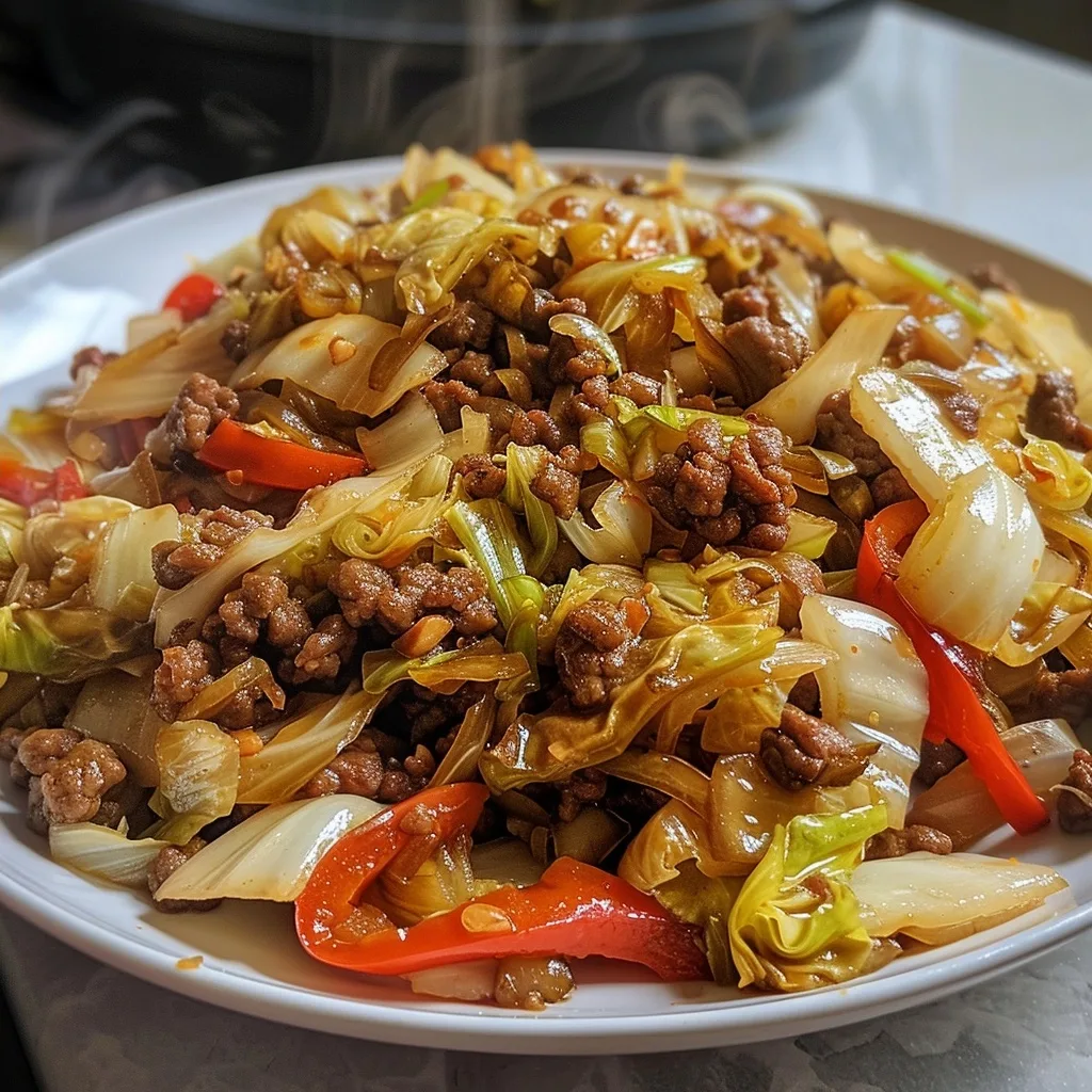 Easy Ground Beef Cabbage Stir Fry Recipe with Flavor Boost