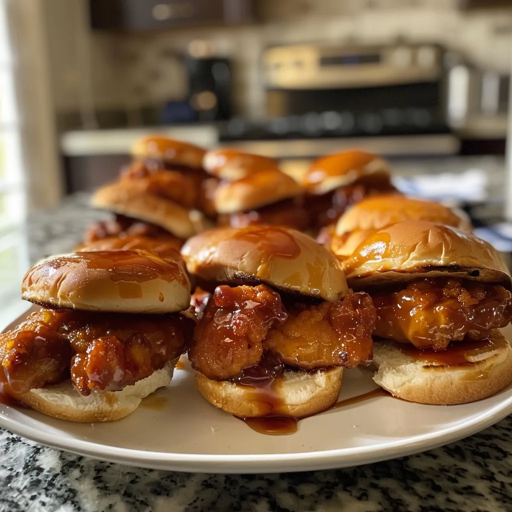 Hot Honey Chicken Sliders Recipe
