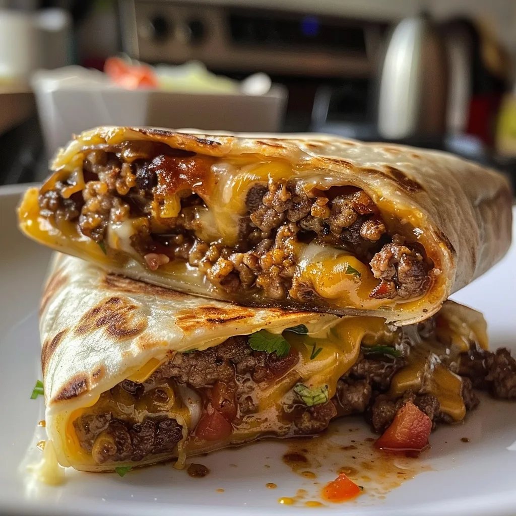 Crispy & Cheesy Air Fryer Cheeseburger Wraps: A Flavorful Twist