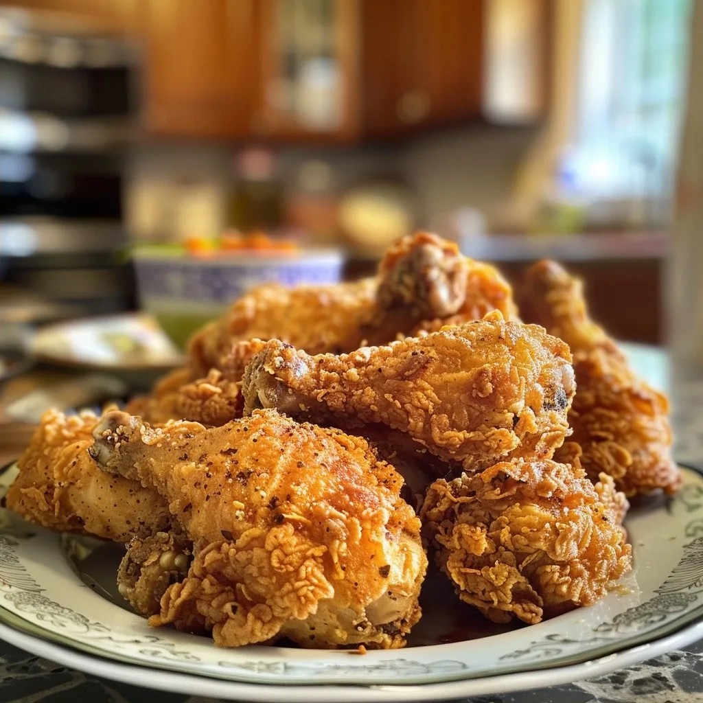 Crispy Oven Fried Chicken with Secret Spices