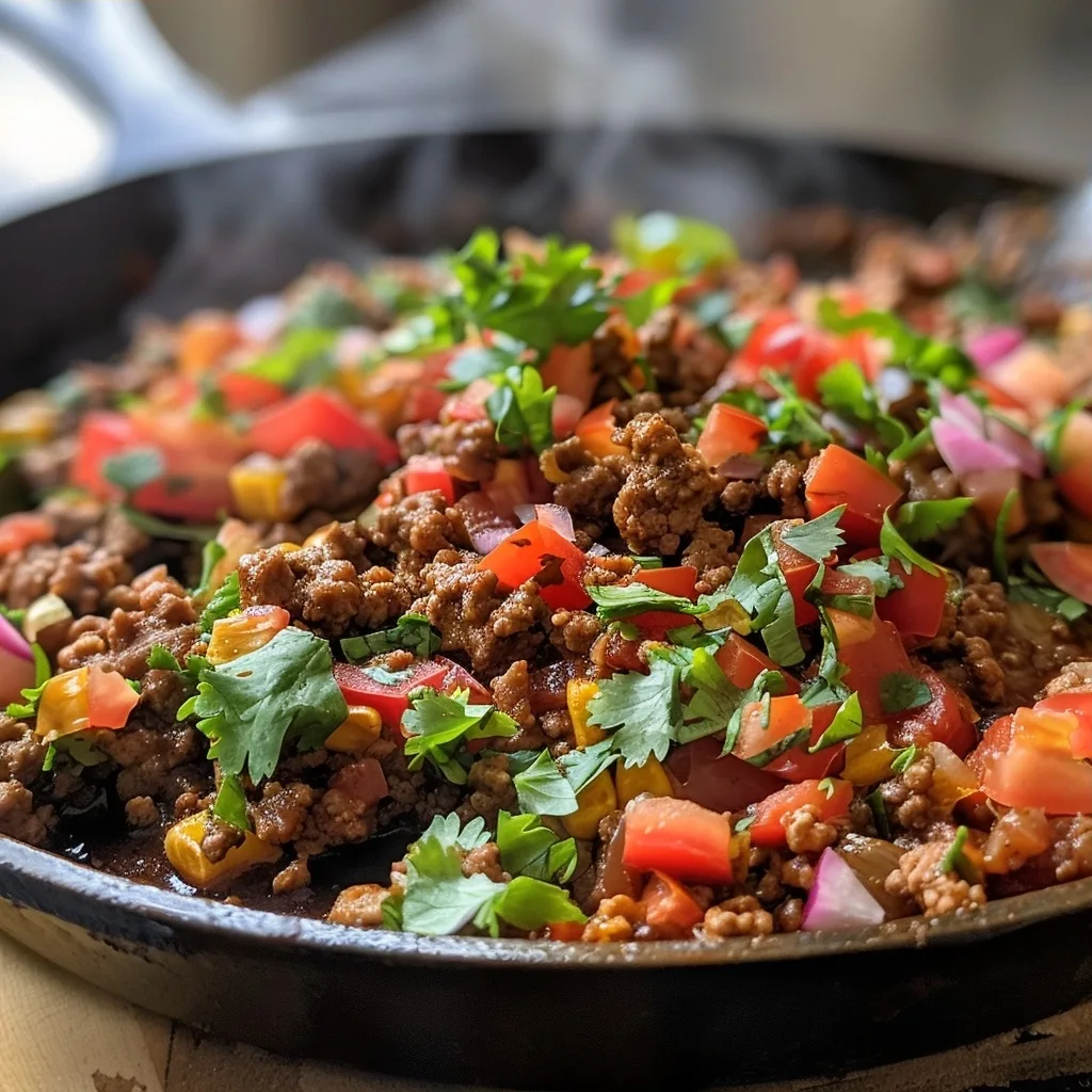 20-Minute Ground Beef Taco Skillet