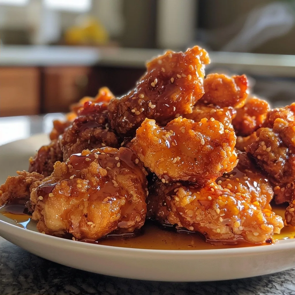 The Best Crunchy Baked Hot Honey Chicken