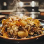 Cheesy Hamburger Potato Casserole