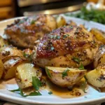 Slow Cooker Parmesan Garlic Chicken and Potatoes