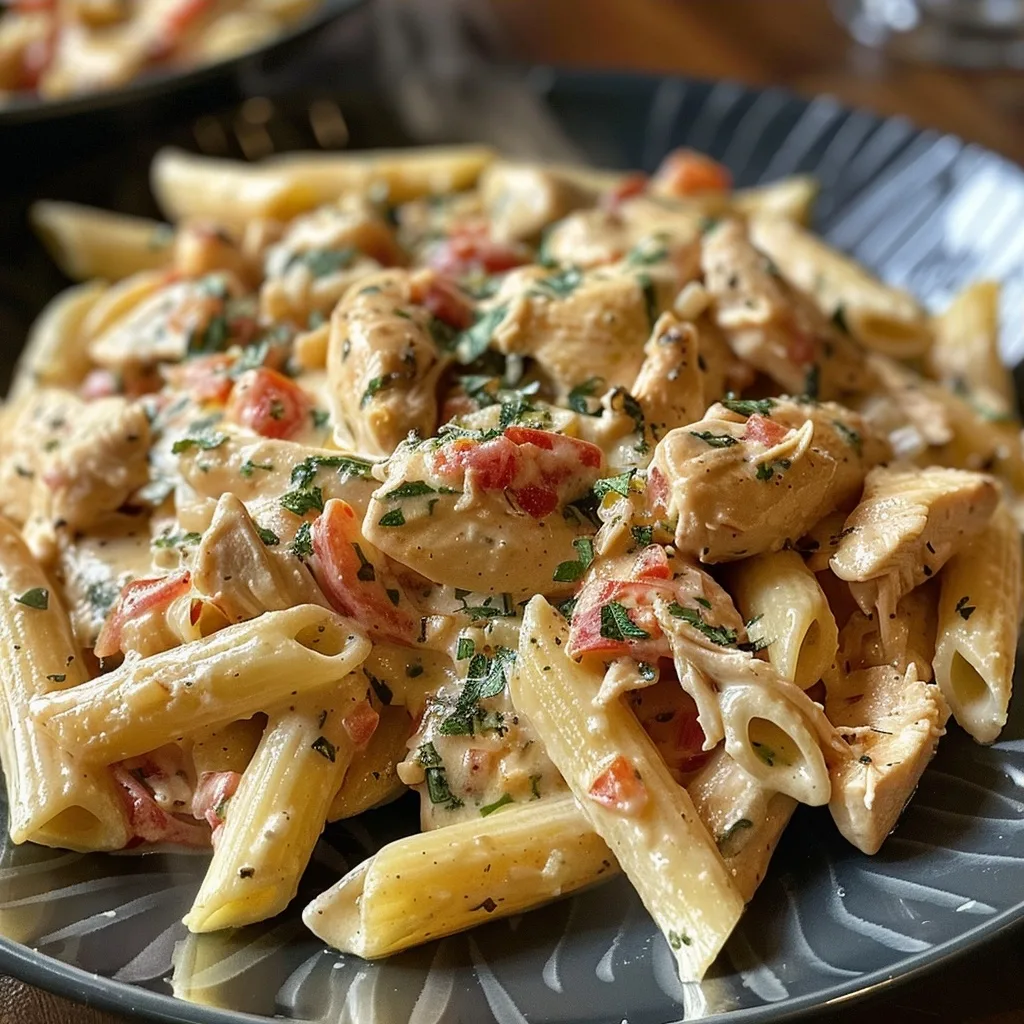 Creamy Crock Pot Angel Chicken Pasta
