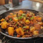 Quick Sloppy Joe Potato Skillet