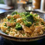 Easy Crockpot Cheesy Chicken Broccoli Rice