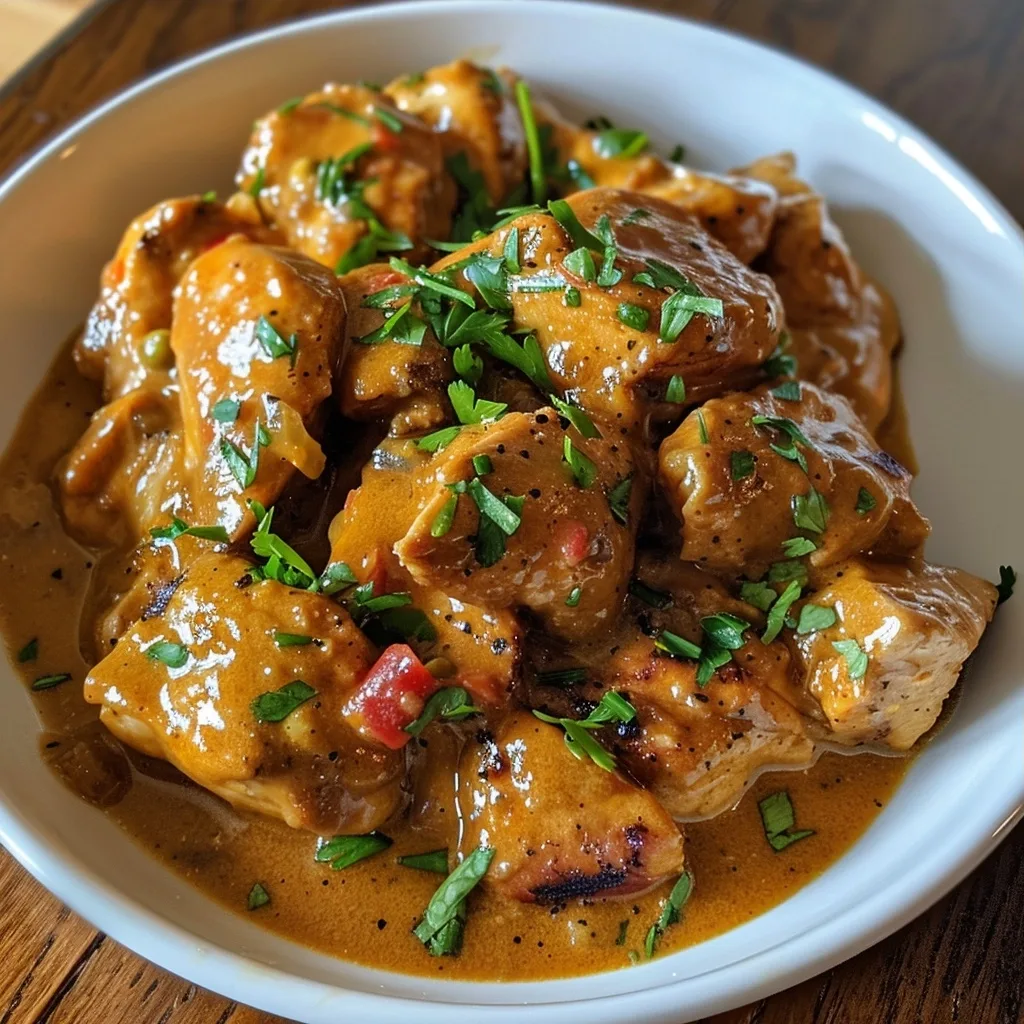 Creamy Crockpot Cajun Butter Chicken