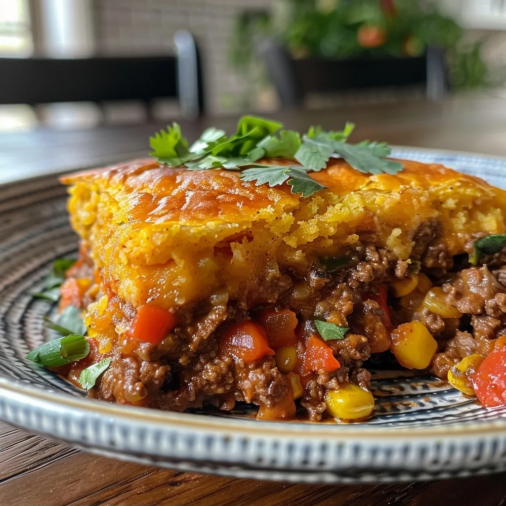Ground Beef Tamale Pie Casserole Recipe
