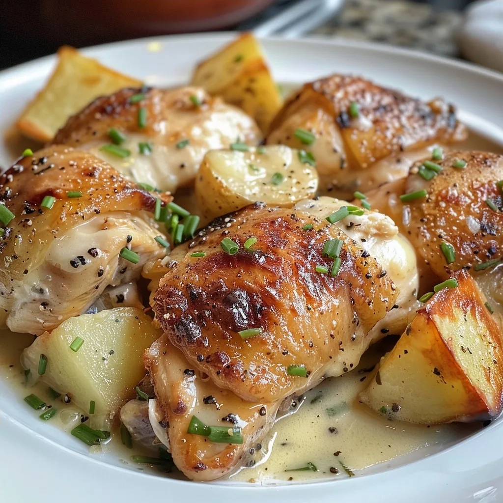 Slow Cooker Cheesy Ranch Chicken & Potatoes Recipe