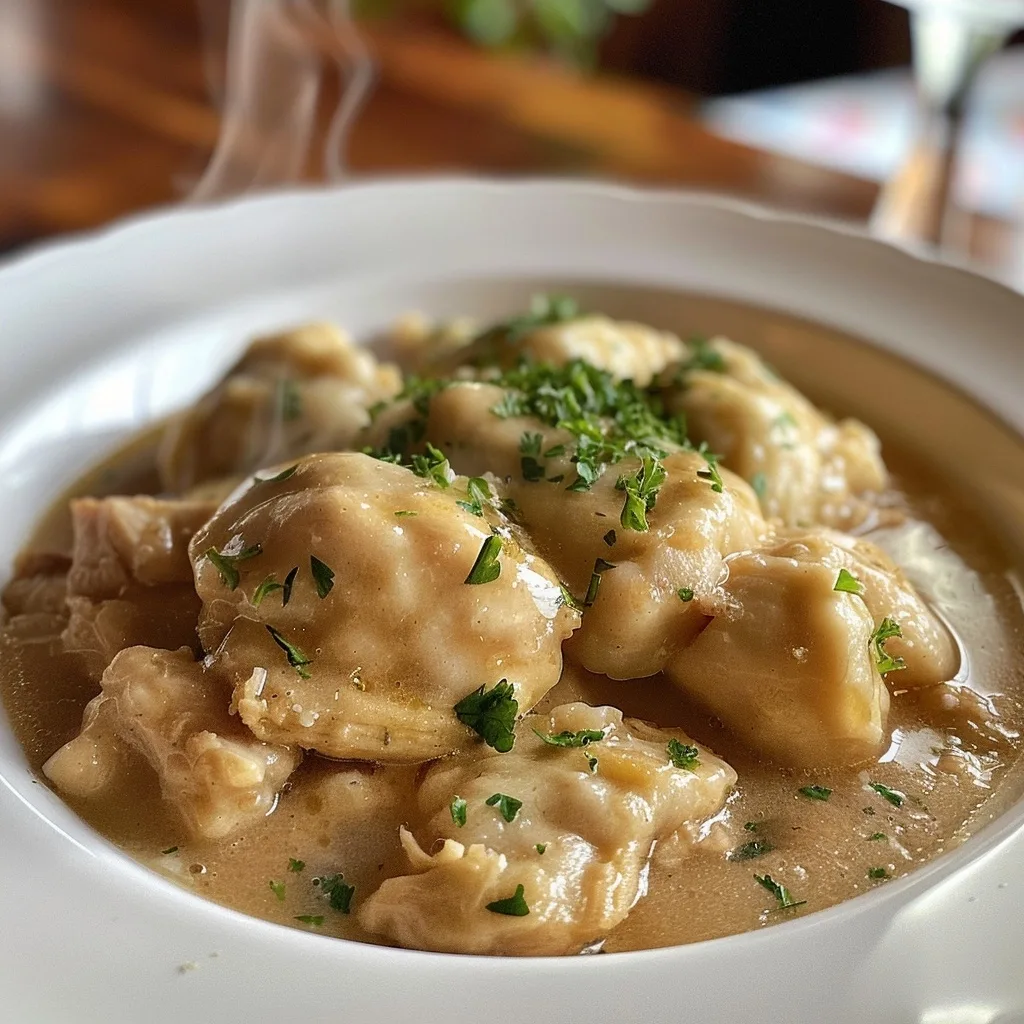 Easy Crockpot Chicken and Dumplings