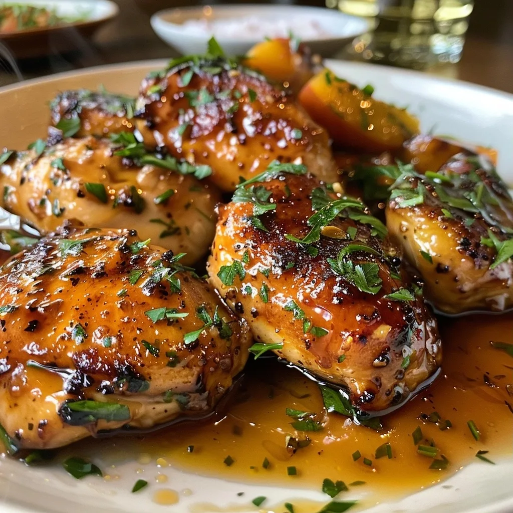 30-Min Summer Peach Glazed Chicken Recipe