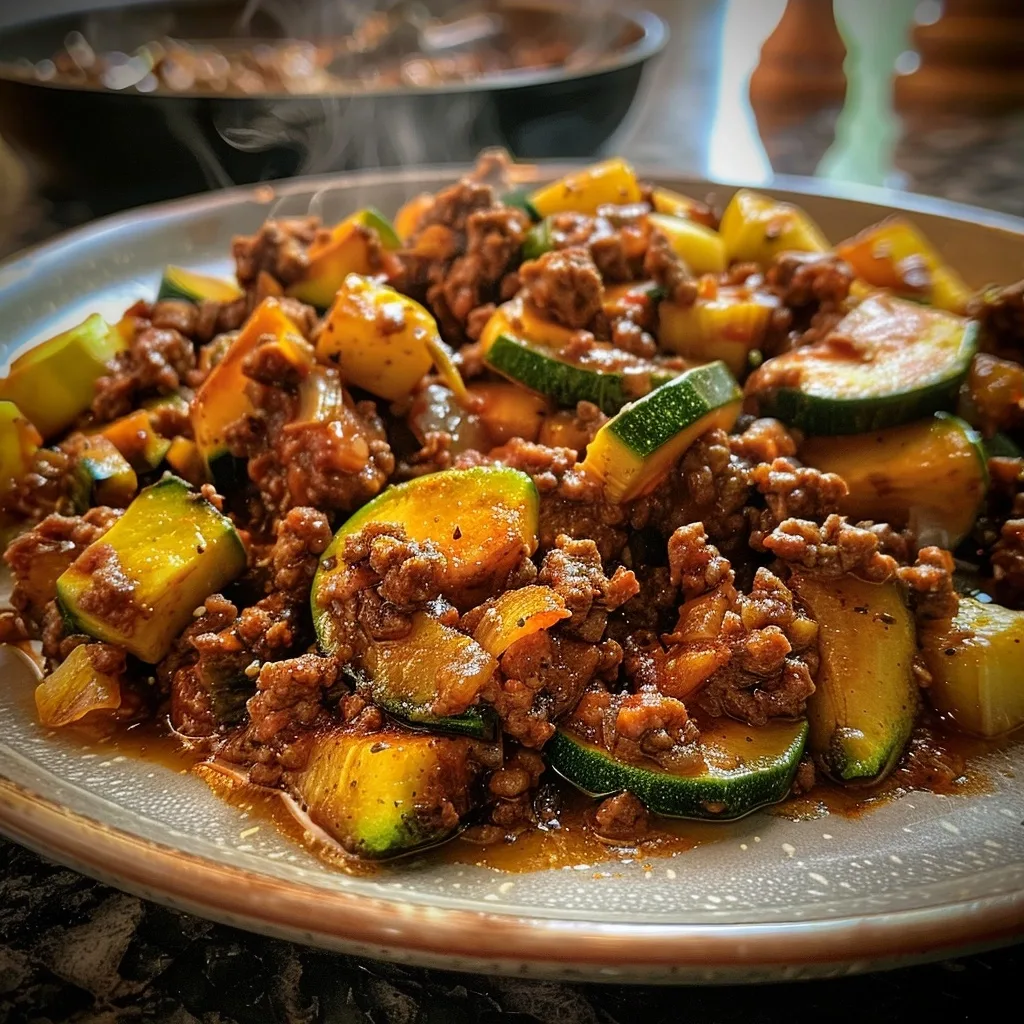Husband Approved: 20-Min Ground Beef & Zucchini Skillet