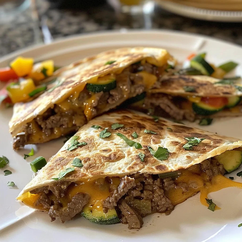 Husband Approved: Air Fryer Beef & Zucchini Quesadillas