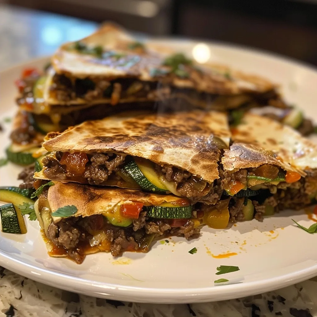 Husband Approved: Air Fryer Beef & Zucchini Quesadillas