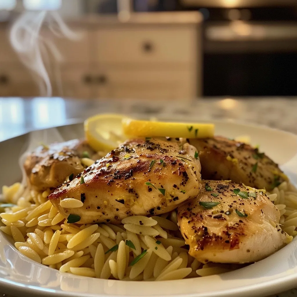 Easy One Pot Lemon Chicken Orzo
