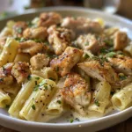 Easy Boursin Chicken Garlic Pasta