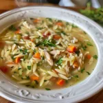 Easy Lemon Chicken Orzo Soup