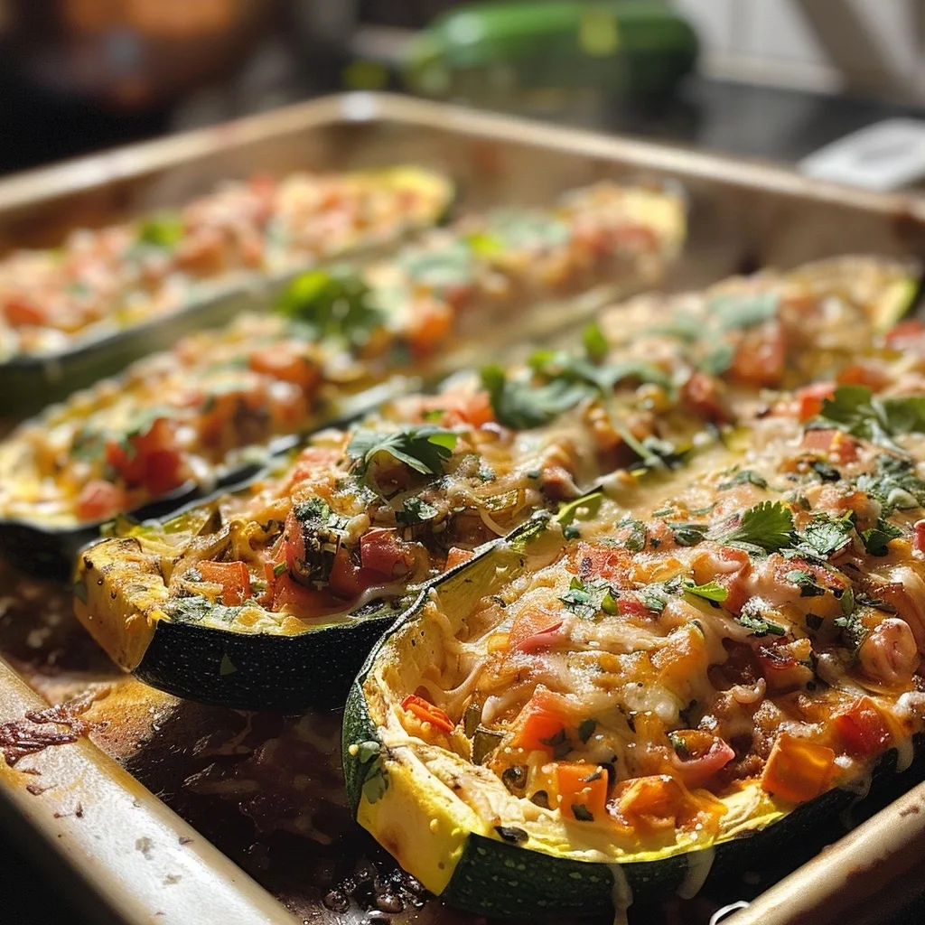 Healthy Mexican Zucchini Boats Dinner