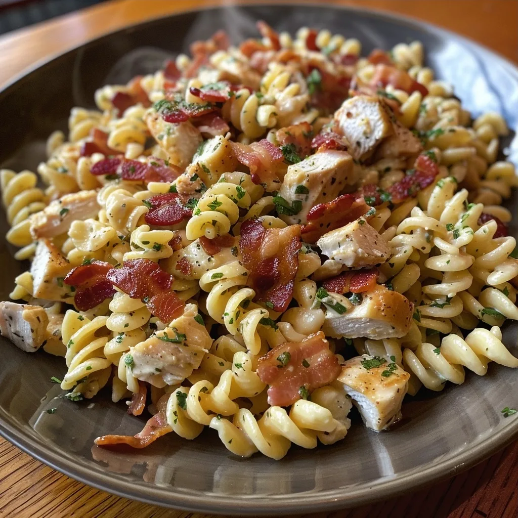 Delicious Chicken Bacon Ranch Pasta Salad for Easy Family Gatherings