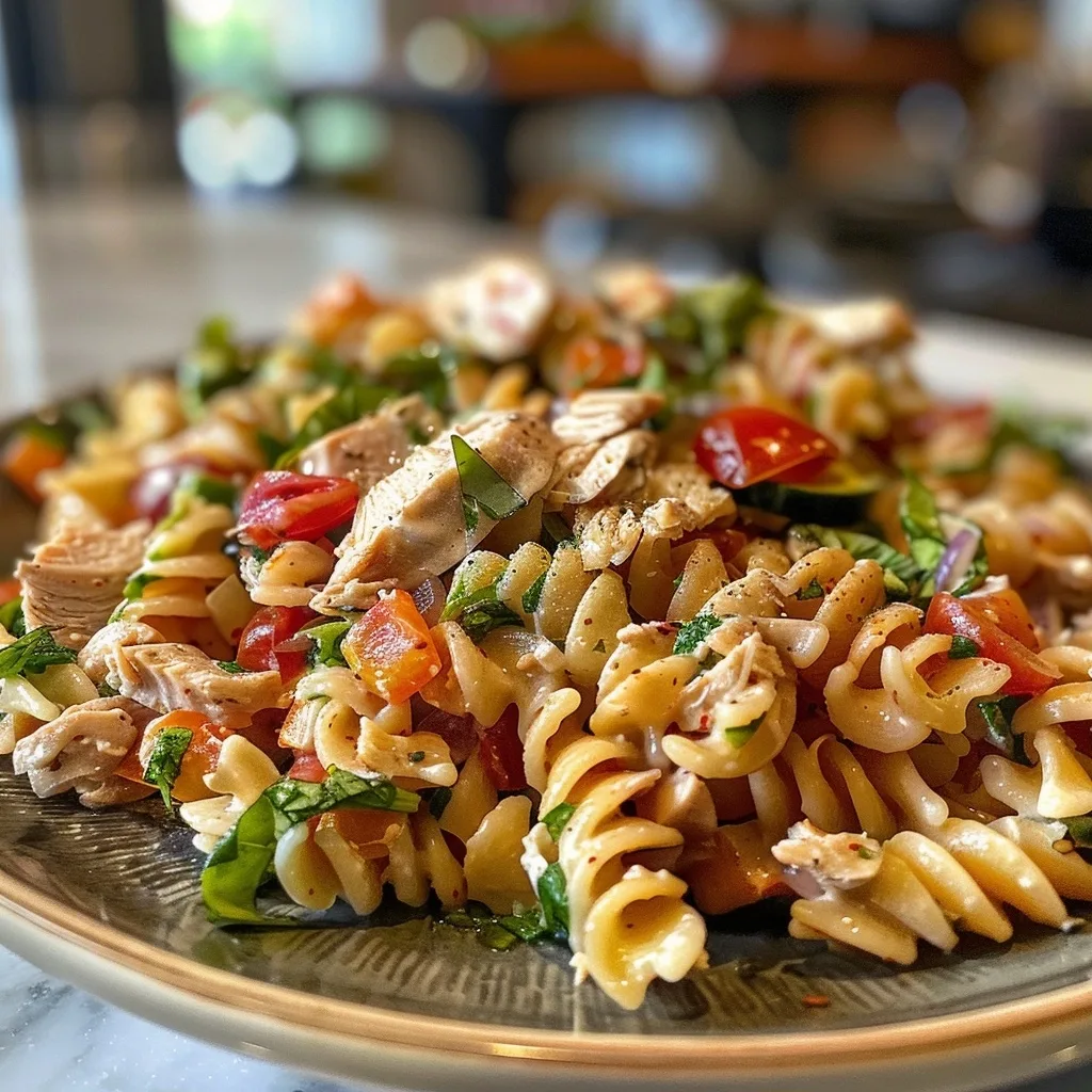 Easy Chicken Club Pasta Salad Recipe