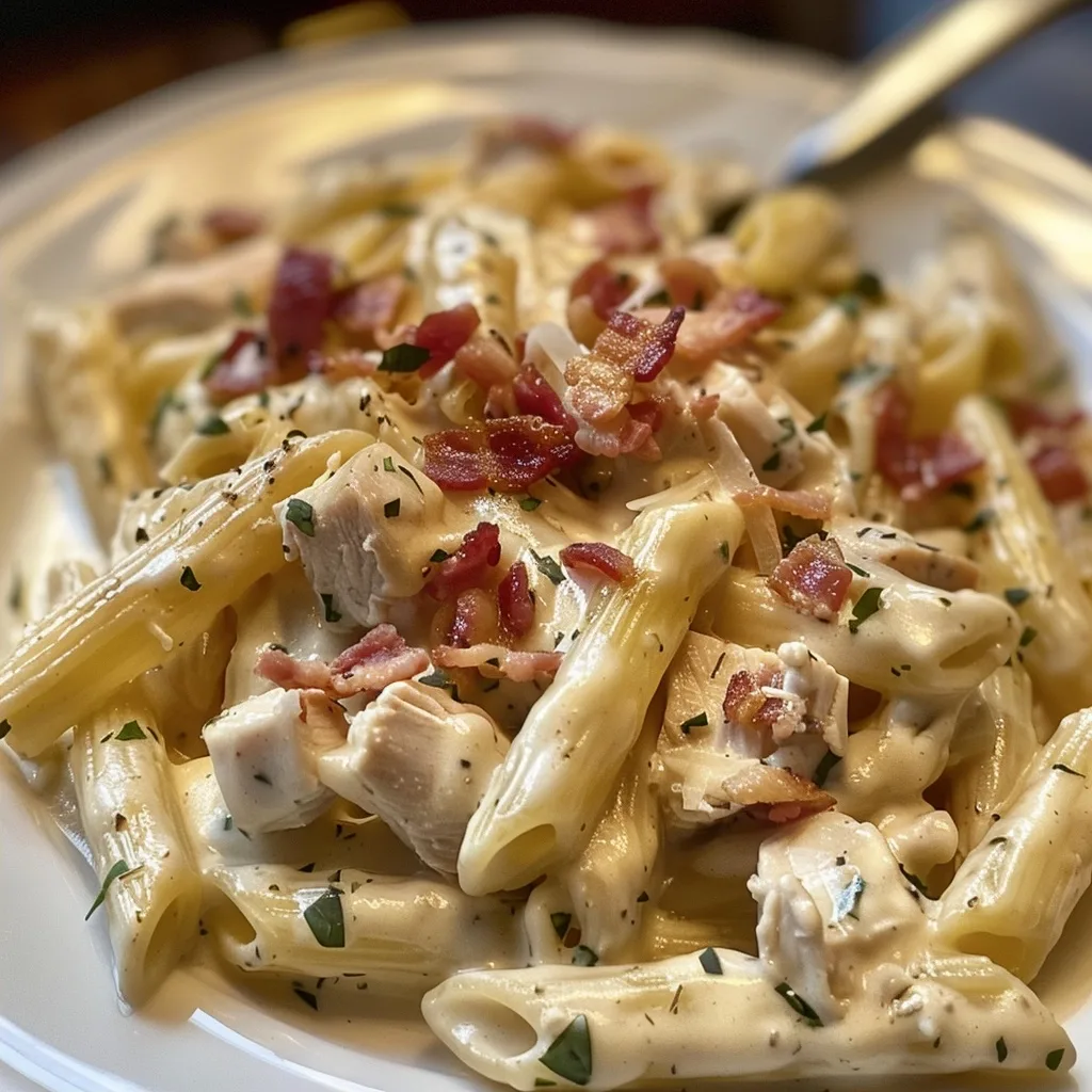 Creamy Chicken Turkey-Bacon Ranch Pasta for Cozy Family Dinners