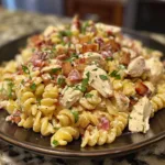 Family Favorite Chicken Turkey-Bacon Ranch Pasta Salad