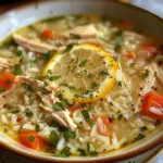 Healthy Lemon Chicken Rice Soup Recipe